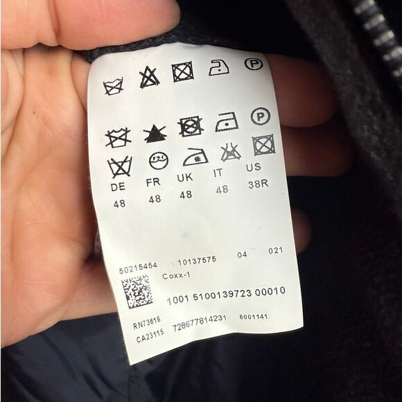 BOSS Hugo Boss Grey Car Coat Men's Sz. 38R - Picture 7 of 10